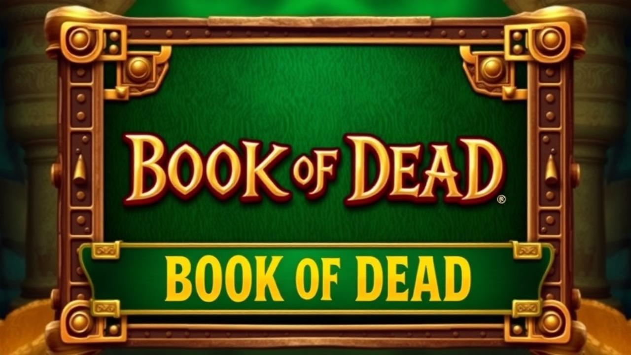 Book of Dead Egyptian themed slot game